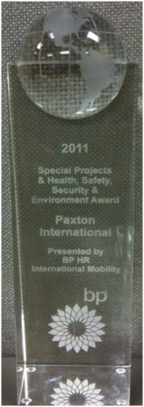 BP Special Projects Award Paxton International